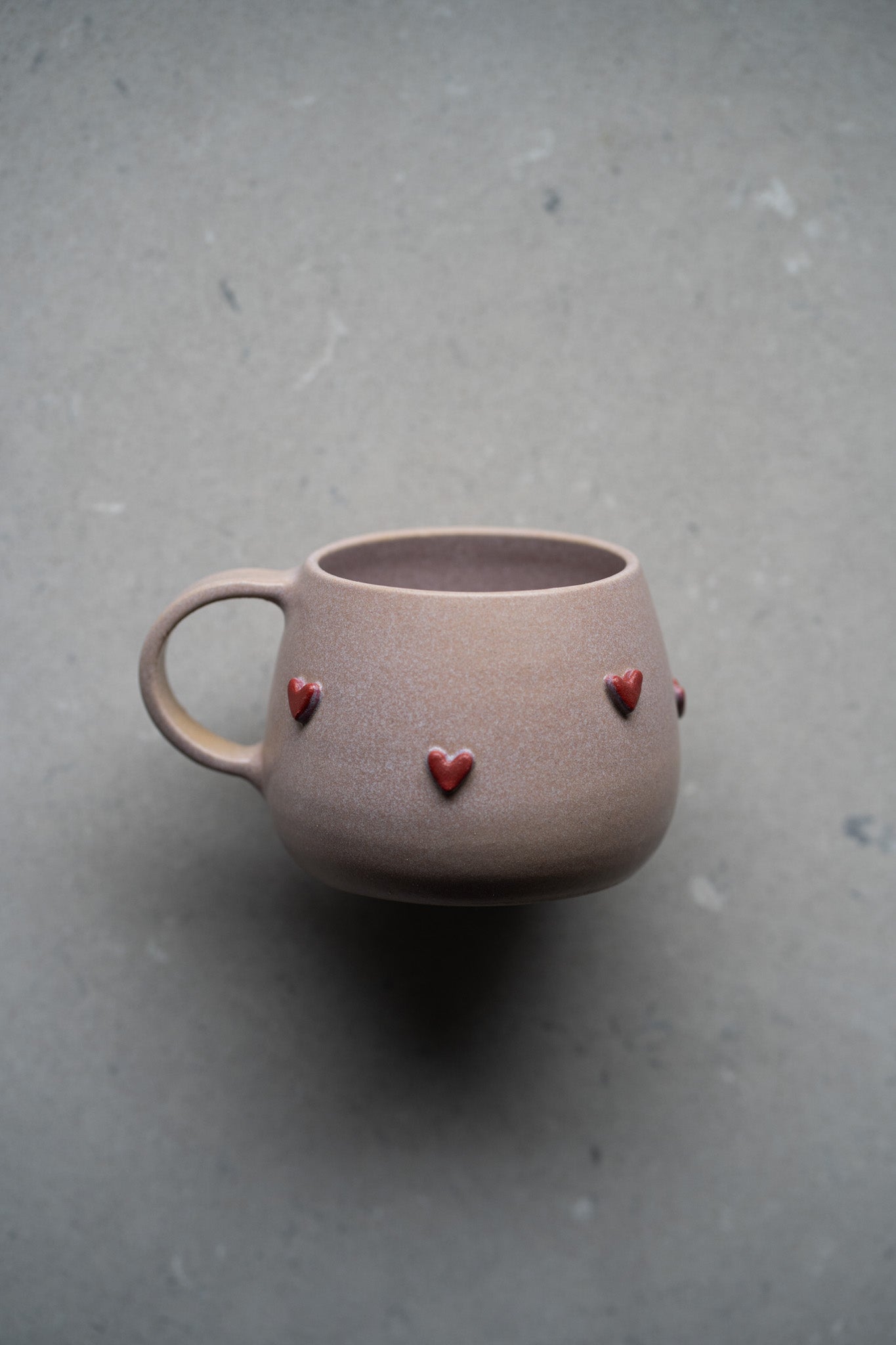 Valentinova skodelica mat roza